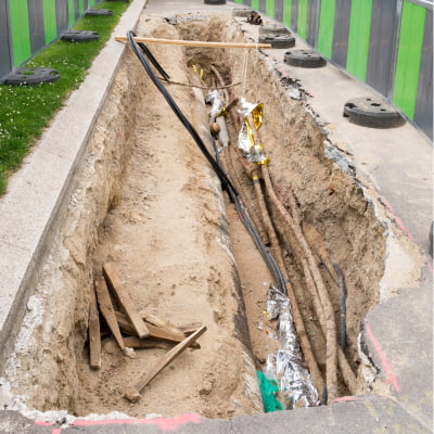 utility-trenching-engineered-fill-application Utility trenching with engineered fill