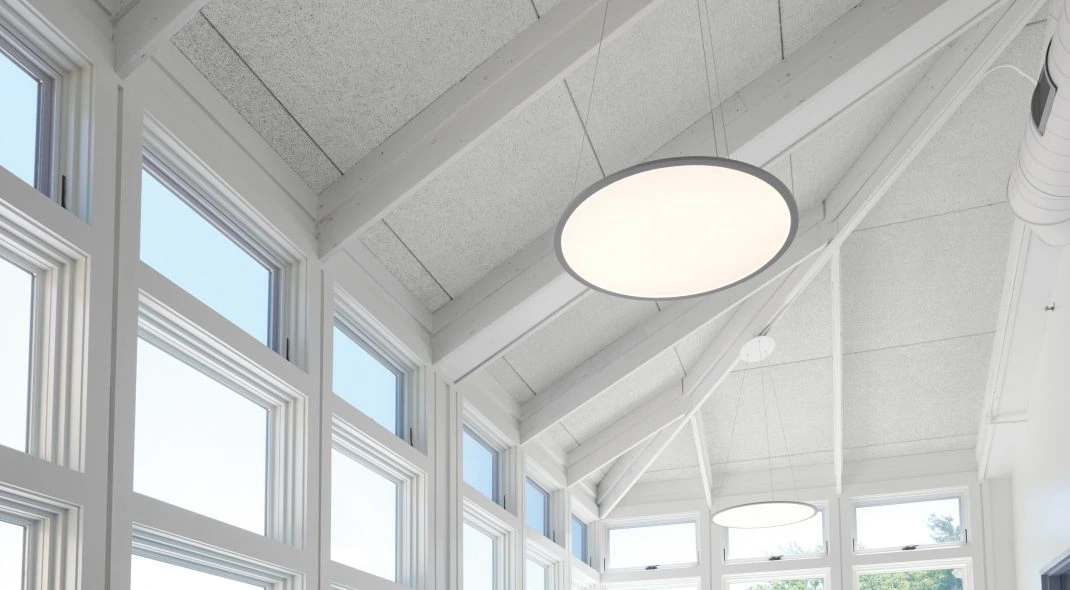 tectum-roof-deck-interior-white Tectum roof deck installation for corporate interior
